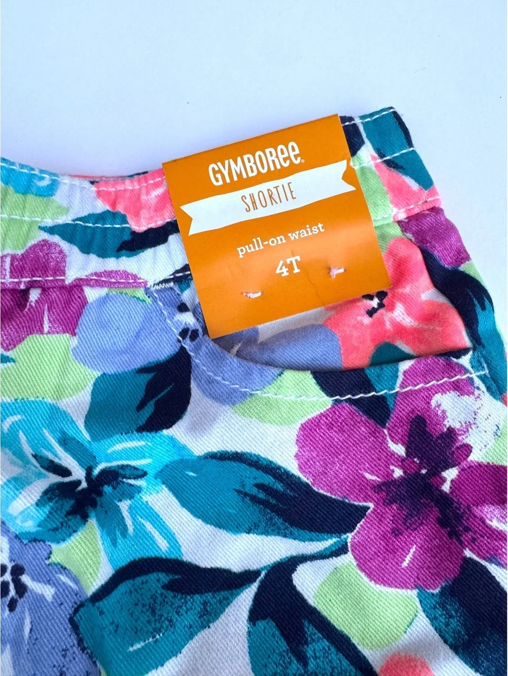 Gymboree Floral Print Pull-On Waist Shorts for Toddler Girls, Size 4T